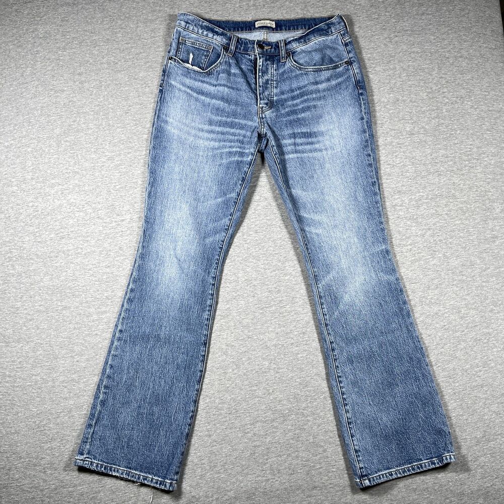 Oliver Logan Jeans Womens 29 Blue Boot Cut Mid Rise Medium Wash Stretch Denim